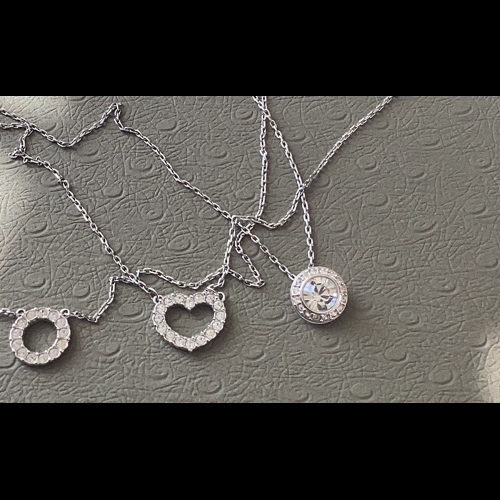 Set of 3 Swarovski Crystal necklaces